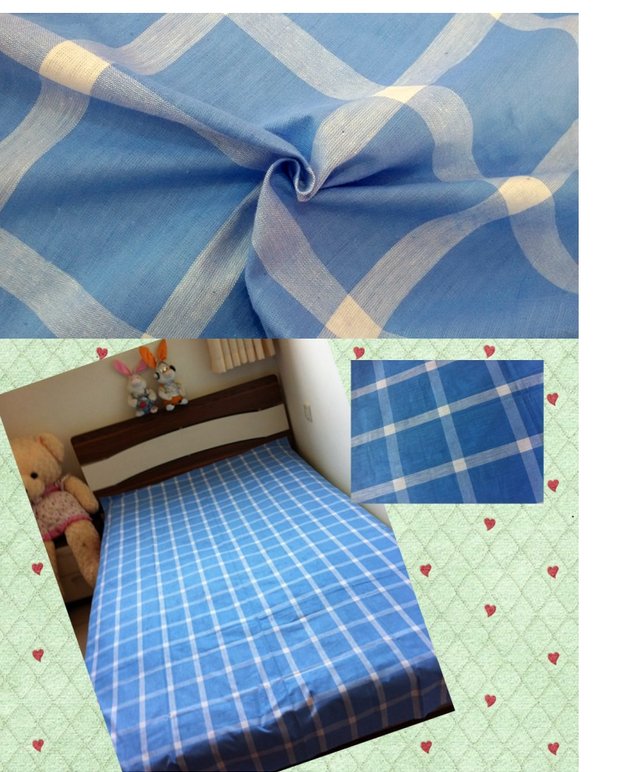 Vải cotton rộng 2,3 mét kẻ sọc màu lớn vải lanh cotton dệt đồng bằng chăn vải bìa chăn quilt thực hiện - Khăn trải giường drap trải giường
