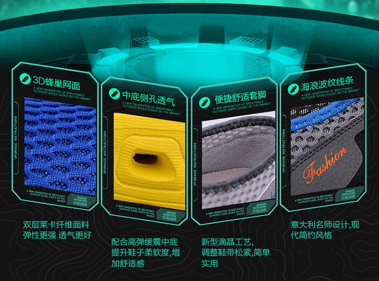 Giày lưới thoáng khí hè 2018 Giày lưới lưới openwork đế bệt đế dày đế dày tăng thêm đôi dép lưới cho nam giày lười