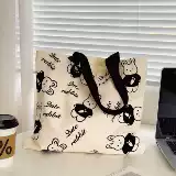 Вместительный и большой шоппер, льняная сумка, тканевый мешок