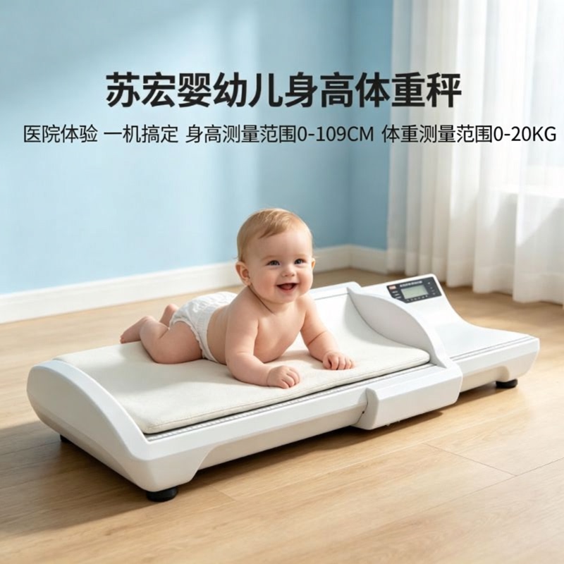 Su Hong Electronic Bedside Newborn Baby Scale Height and Weight Integrated Medical Measuring Instrument with Printing