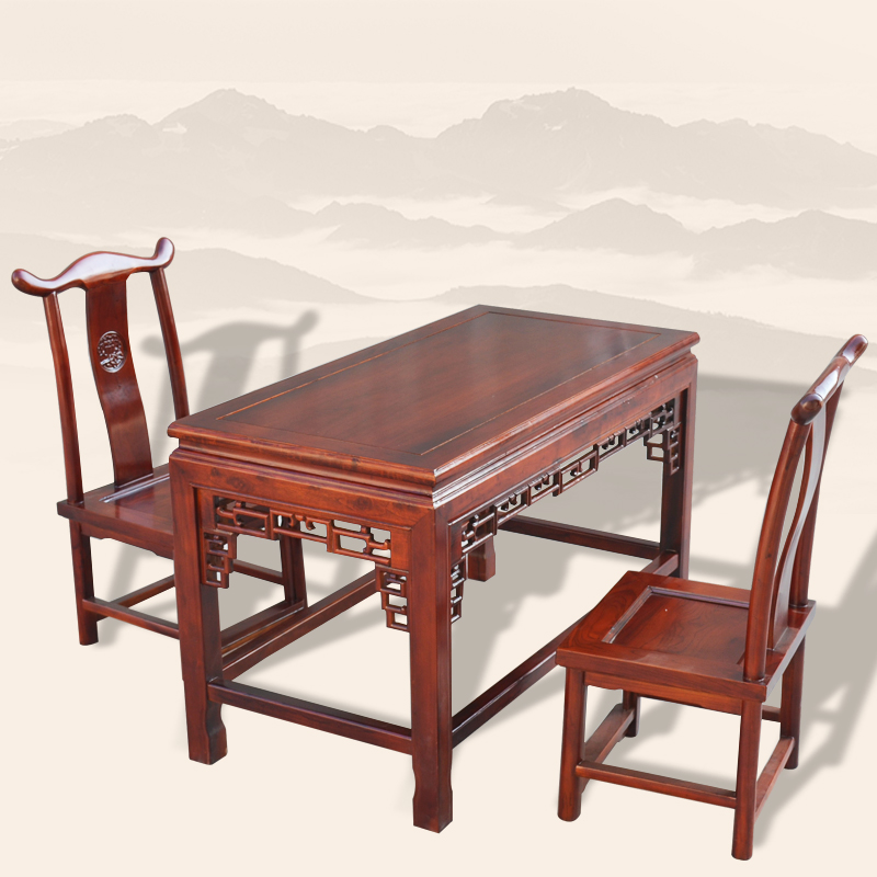 Luohan sofa một vài bàn cà phê gỗ rắn bể cá cơ sở phụ kiện đồ nội thất bằng đá khung giả gỗ gụ bàn cà phê nhỏ - Bàn trà bàn tiếp khách