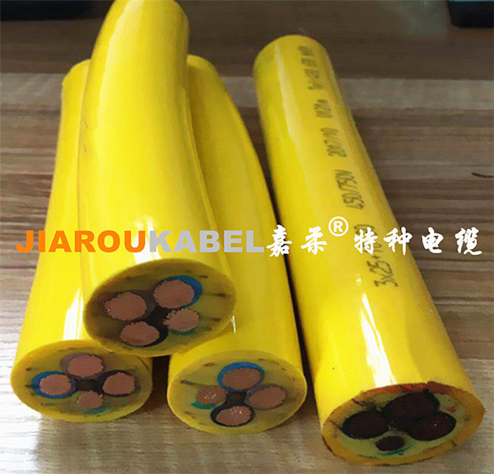 Special reel cable for underground mining machine for excavation rock drilling machine pickup machine