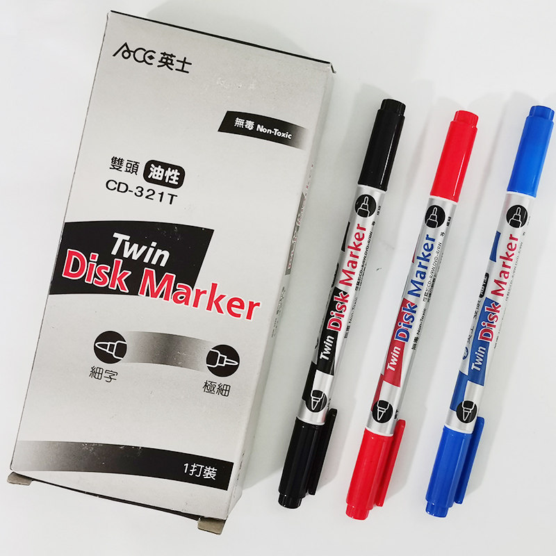 Taiwan's small double - head mark CD - 321T speed - dry pen oil - resistant wear - resistant circuit board marking