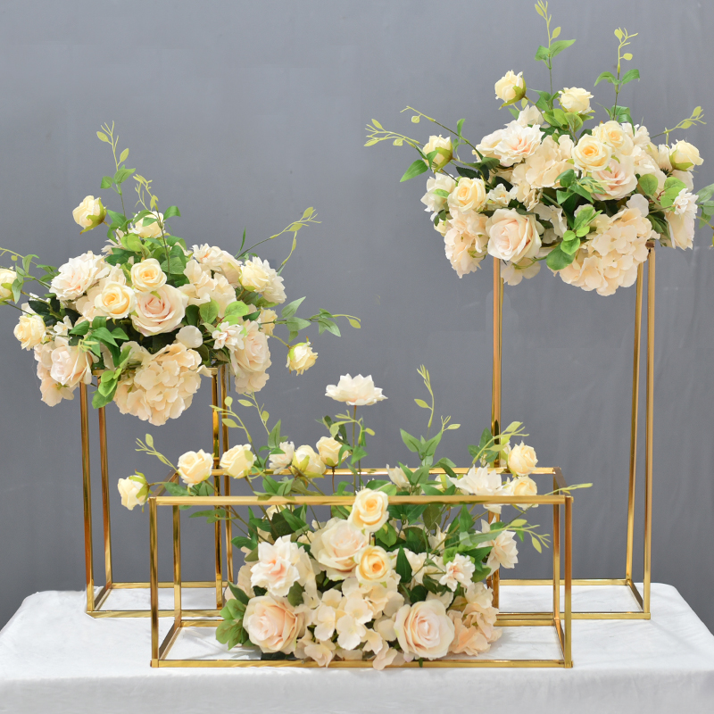 Wedding Props Creative Geometric Simulation Floral Swing Piece Hotel Ktv Banquet Event Pendulum Table Tabletop Decorative Floral