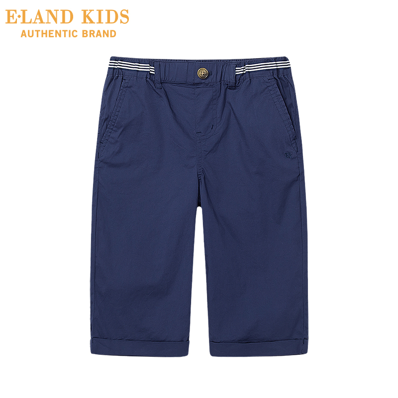 Eland trẻ em mặc ấu dâm mùa hè cậu bé mới tiếng Anh đơn giản quần tây giản dị thẳng.