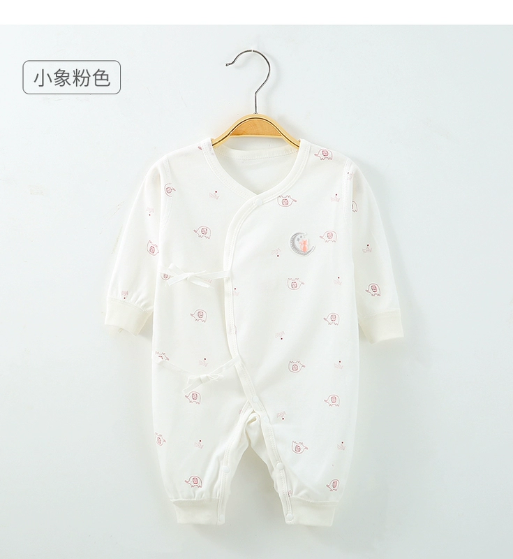 Quần áo trẻ em jumpsuit mùa thu và mùa đông cho bé 0-3 tháng 6 Bộ đồ ngủ mùa thu cotton cho bé sơ sinh và nhà sư quần áo sơ sinh - Áo liền quần