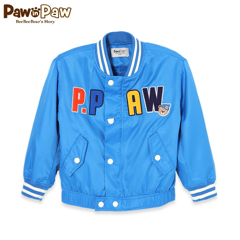 Pawin Paw cartoon Cubs Cubs Kids Fall trai bóng chày Collar Jacket Kids Jacket Tính Tide.