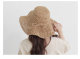 Beach hat women's summer seaside straw hat handmade hollow big eaves sun hat artistic fresh outdoor folding sun hat