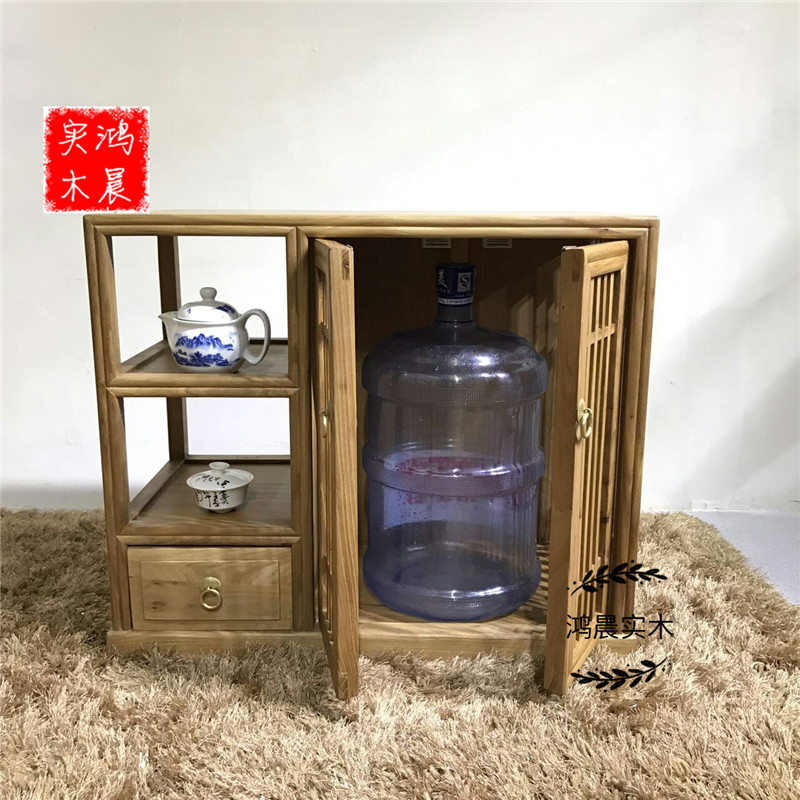 Tủ chè phía Trung Quốc một vài mới ăn gỗ rắn tủ phía tối giản Zen-cũ tủ sơn elm trà ấm đun nước - Buồng tủ để đầu giường