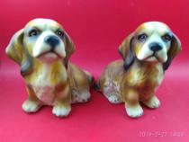 Zodiac Dog pair but brilliant but Shooton Happy Hearts Porcelain Dog Pendulum