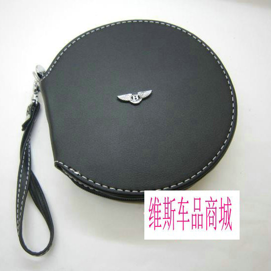 Suitable for Bentley Mulsanne Flying Tim Yue Continental car CD disc bag CD disc box set disc cd leather bag