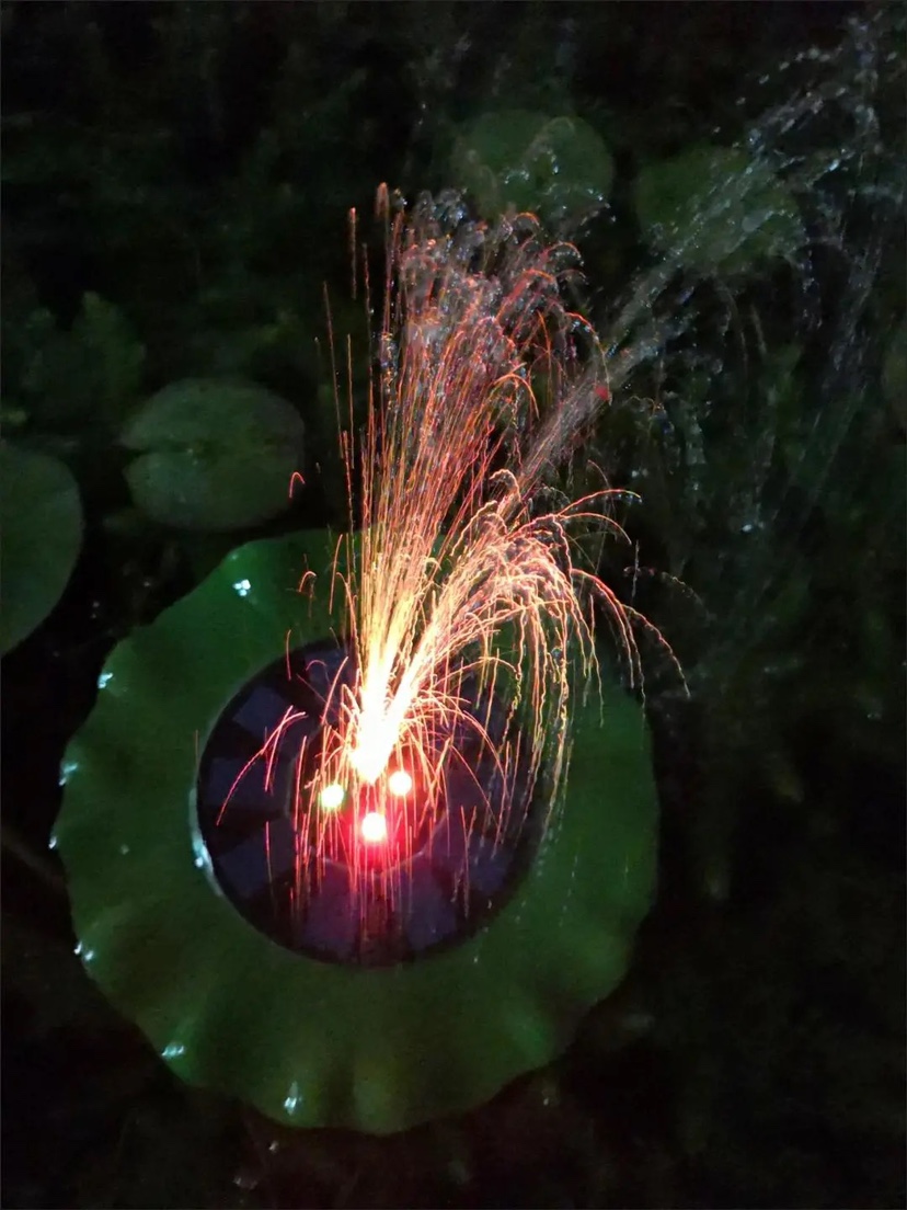 New Solar Small Water Pump Fountain Fish Pool Fish Tank Outdoor Pool Fake Mountain Water Pump Oxygenated Courtyard Garden Home