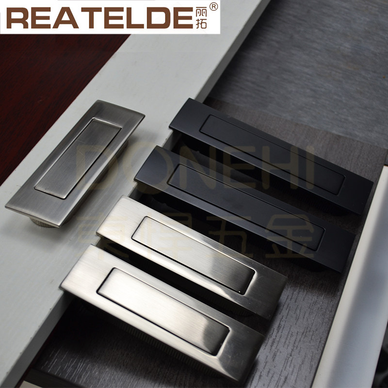 Lituo handle home overall cabinet drawer tatami handle invisible portable flat Chinese modern minimalist