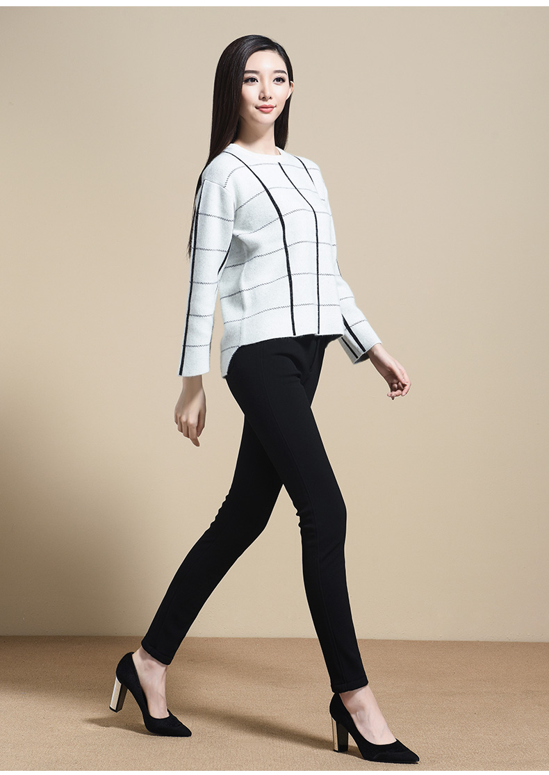 Quần yiyang nữ mùa đông mới màu đen cộng với quần legging nhung nữ mặc quần thun dày chân bút chì ấm chân quần nữ mặc nhà 
