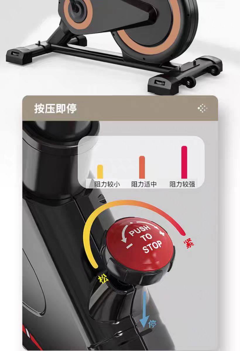 велотренажер 动感单车家用健身器材健身房专用室内运动减肥静音智能动力自行车 Walking the world