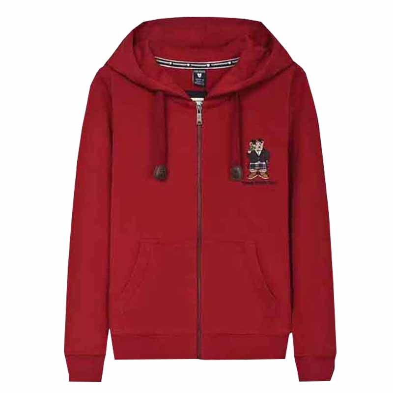 Hooded Zipper Cardigan Sweatshirt for Women, Spring and Autumn Style, Big Mouth Bear Monkey Design, Women's Top, Student Casual Sports Jacket