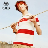 PLORY Летняя однотонная трендовая спортивная футболка polo, коллекция весна 2020 года, с вышивкой, короткий рукав, свободный крой