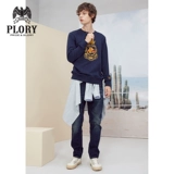 PLORY Зимние джинсы для отдыха, свободный прямой крой