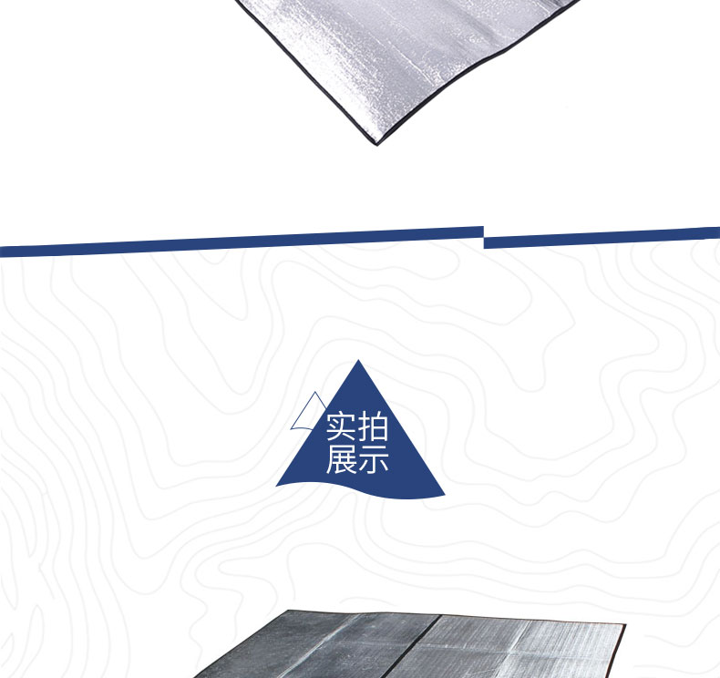 Sói đực ngoài trời Độ ẩm Pad Bãi cỏ dày Cỏ nhôm hai mặt Mat 3 mét Tăng lều cắm trại - Thảm chống ẩm / Mat / Gối chieu ngu van phong