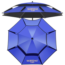 Woding Fishing Umbrella 2022 New Sunshade Umbrella Fish Umbrella Universal Rainproof Thickened Sunscreen Stainless Steel Large Fishing Umbrella