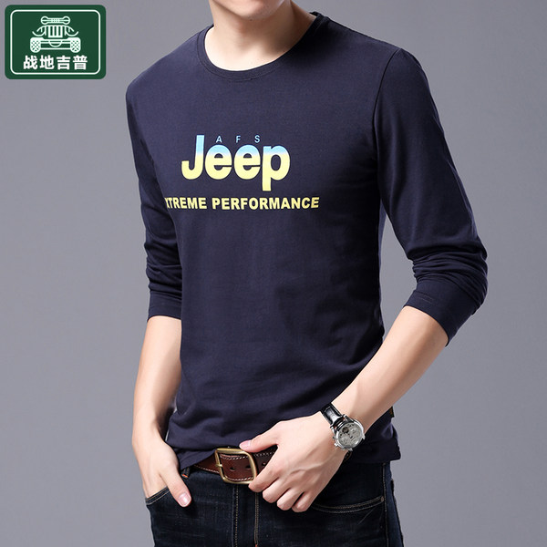 战地吉普 秋季款 男式长袖T恤 优惠券折后￥34.9包邮（￥64.9-30）多色可选 2件￥59包邮