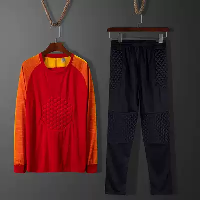 Goalkeeper suit Goalkeeper suit tight anti-collision long-sleeved adult children's short-sleeved football goalkeeper suit suit