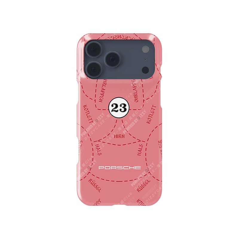 Dizzy Porsche Pink Pig Phone Case 718/917/918 Le Mans 1971 Pink Pig No. 23