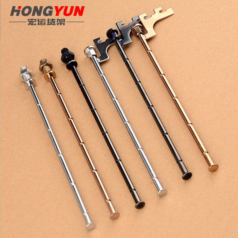 On the wall underwear shop hook card T ladder column A column underwear rod underwear hook wardrobe clothes rod bra hook bamboo stick
