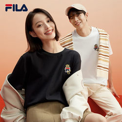 Fila Dragon Year New T-shirt 2024 Summer Men's Round Neck Pullover Short Sleeve Short Sleeve Casual Couple Style Sports Top for Women