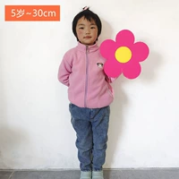 В форме цветка, красный, 30см