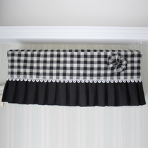Midea Gree hang-up air conditioning cover boot does not take dust cover 1 5P black and white coffee color plaid gray bedroom custom-made
