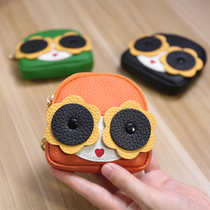 2022 New cute wallet leather small simple lipstick cushion female hand holding card coin bag