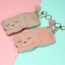 2022 New Drivers License Love Cat Chase Ultra - thin Large Capacity Lock Lipstick Coin Pack