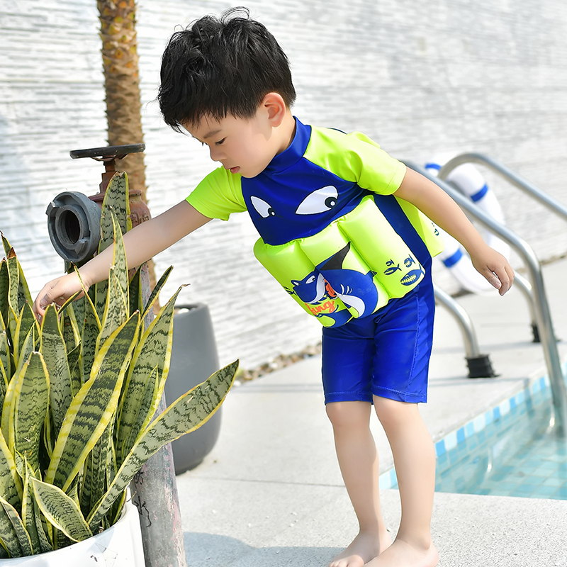Child Buoyancy Swimsuit Male Baby Bathing Suit With Slim Fit Cartoon Comfort Cute Boy Swimsuit