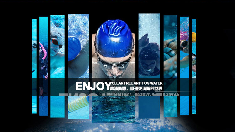 Kính bơi chính hãng Jiejia mới Kính bơi chống nước siêu chống nước siêu rõ ràng Unisex - Goggles kính bơi view v610