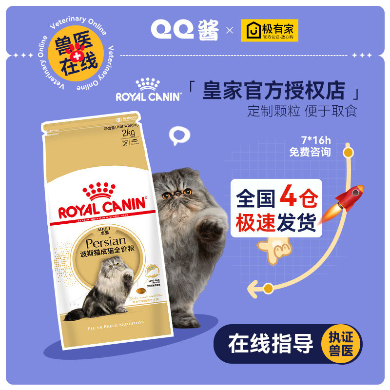 Royal cat food P30 Persian cat into cat full price grain pet kittens main grain nutrition fatter Persian cat food 2kg-Taobao