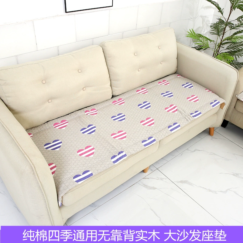 Bốn mùa phổ quát hiện đại đơn giản ghế sofa gỗ gụ đệm bằng gỗ xốp kết hợp bộ bàn ghế gỗ rắn chắc đệm ghế gỗ - Ghế đệm / đệm Sofa