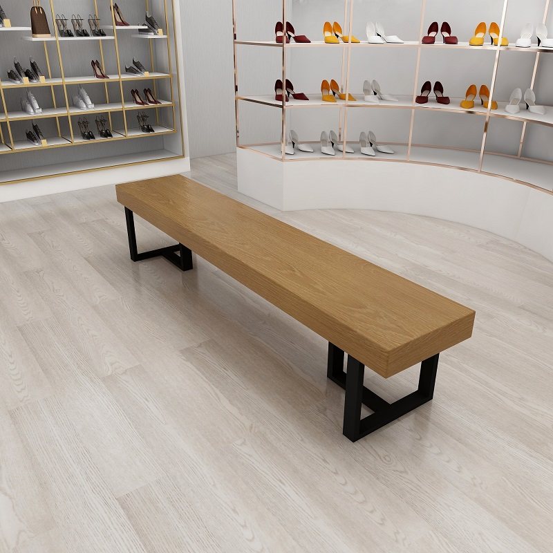 Nordic creative solid wood bench home changing shoe stool homestay hotel lobby rest bench clothing store wearing shoe stool