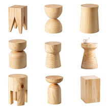 Modern Folk Juku Log Stool Solid Wood Mound Bench home side Several tree stumps Hotel Swing a tea table Creative Round Stool