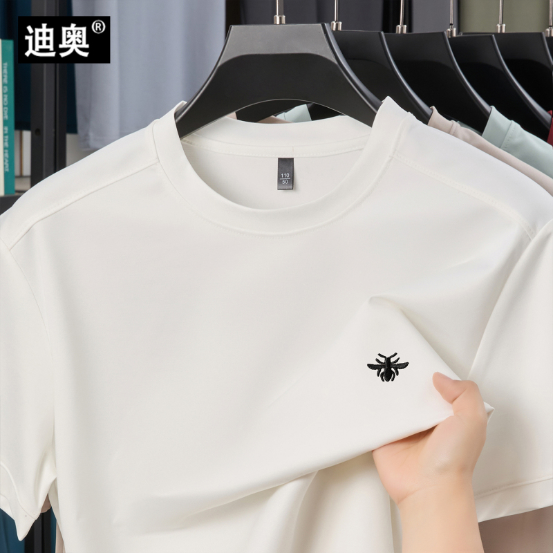 Dior Short-Sleeve T-Shirt for Men, 2026 Summer New Style, Bee Print, Round Neck, Cool and Trendy Brand, Loose Fit, Designer Base Shirt Dior Short-Sleeve T-Shirt for Men, 2026 Summer New Style, Bee Print, Round Neck, Cool and Trendy Brand, Loose Fit, Designer Base Shirt