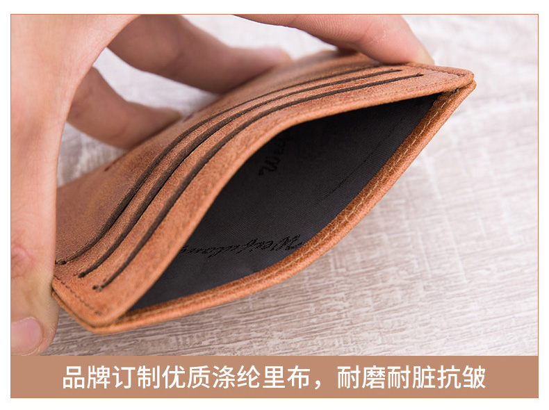 Weifulong của nam giới gói thẻ siêu mỏng bộ thẻ da coin purse da tài liệu thư mục mini chủ thẻ tín dụng gói thẻ nhỏ túi đựng thẻ học sinh