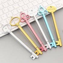 Retro gold key metal texture Black Signature Pen personality creative gel pen student stationery water pen carbon pen