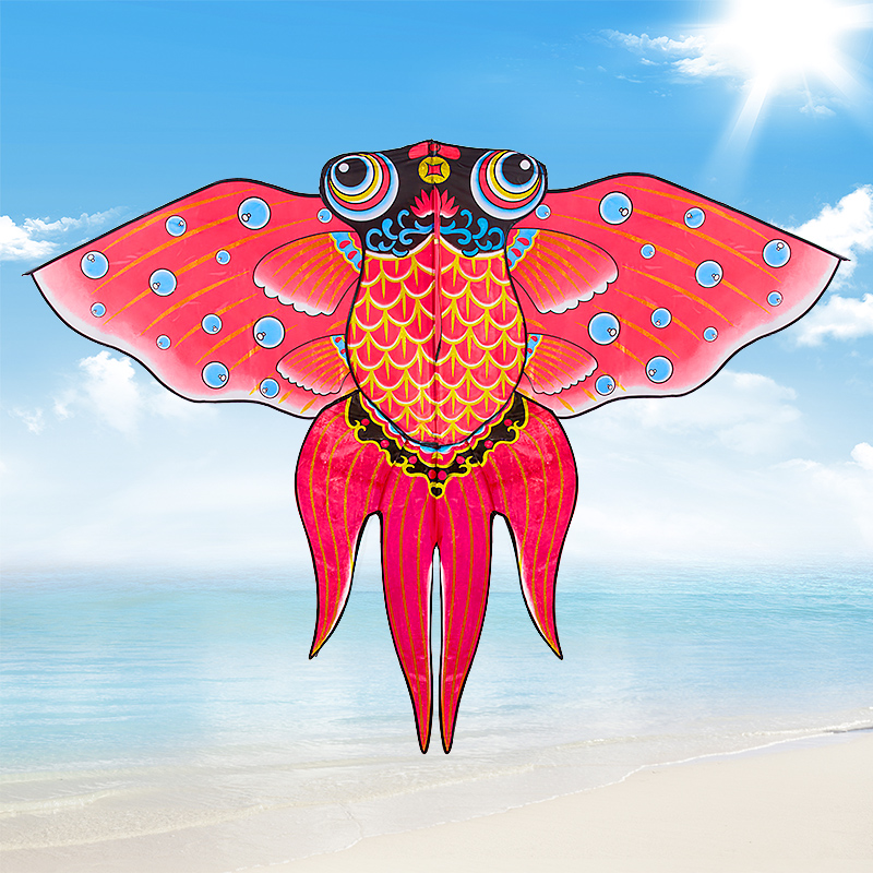 Goldfish kite Weifang cartoon children and adults large handheld net red 2021 new small breeze easy to fly dedicated