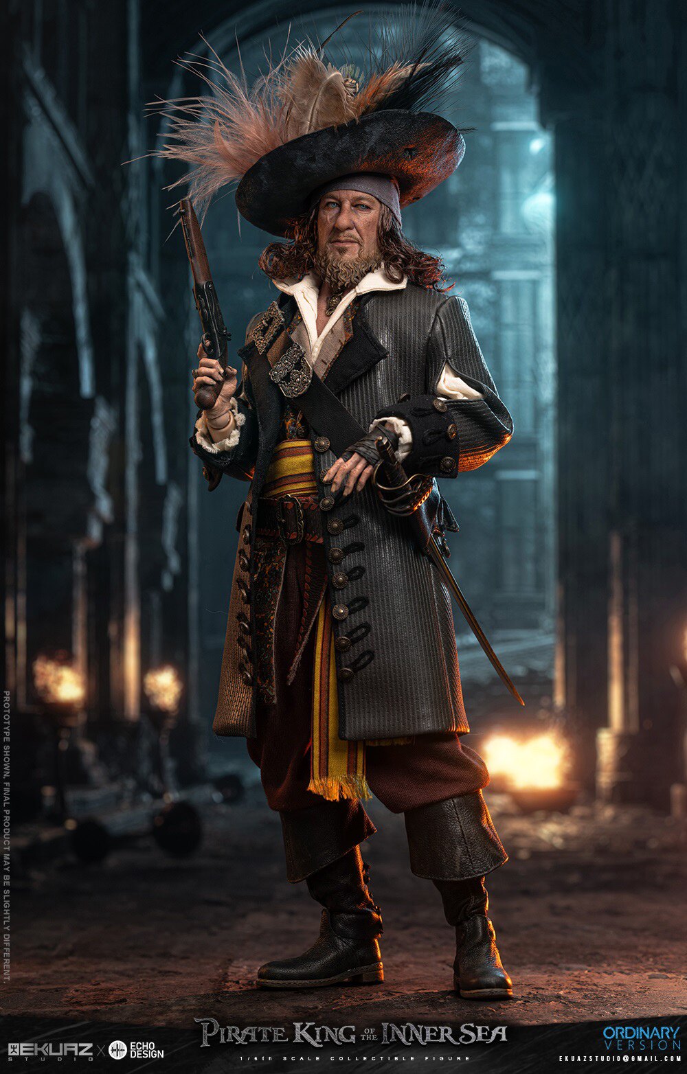 EKUAZ Studio EKS012D 1/6 Captain Barbosa Pirates of the Caribbean
