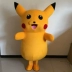 Pikachu phim hoạt hình búp bê trang phục người lớn đi bộ anime cosplay trang phục hoạt động hiệu suất trang phục búp bê tùy chỉnh Cosplay