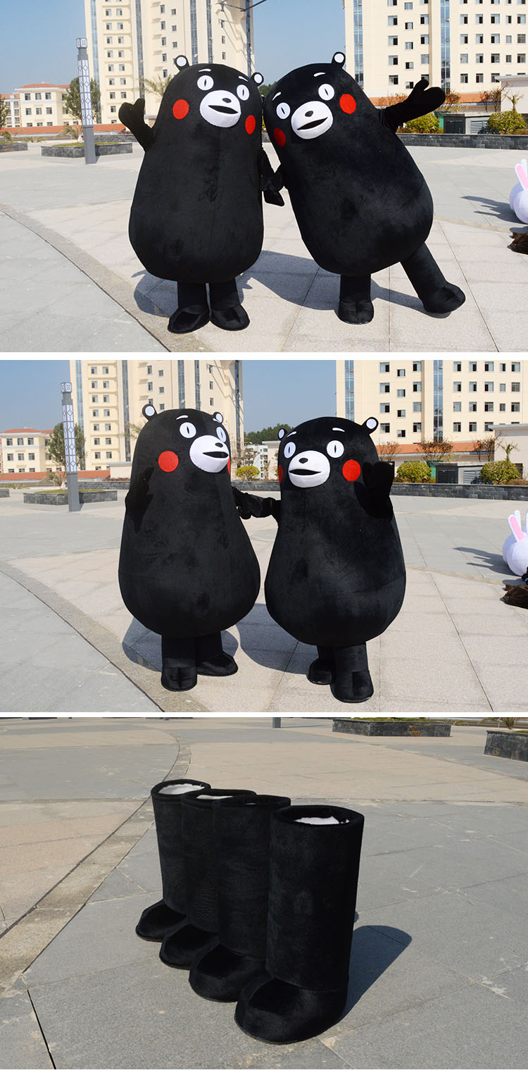 Kumamoto gấu phim hoạt hình búp bê trang phục đi bộ búp bê đạo cụ búp bê trang phục cosplay hiển thị trang phục chuyên nghiệp tùy chỉnh cosplay nezuko