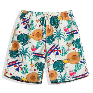 沙滩裤男泡温泉度假海边套装短裤