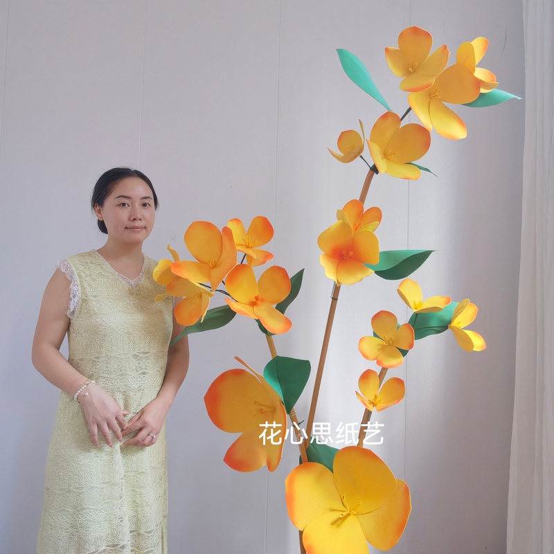 Osmanthus Material Kit for Handmade DIY Large Paper Flowers, Waterproof and Suitable for Display in Shopping Malls, Paper Art Flowers Made from Sponge Paper and Eva Osmanthus Material Kit for Handmade DIY Large Paper Flowers, Waterproof and Suitable for Display in Shopping Malls, Paper Art Flowers Made from Sponge Paper and Eva