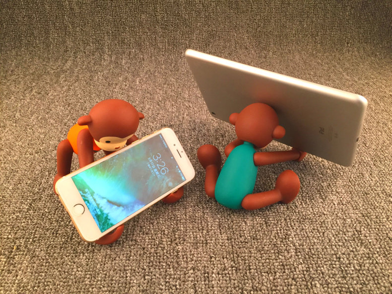 Armor King Cute Monkey Toy Adjustable Digital Support for 3.5-6 inch Phones & 7-10 inch Tablets