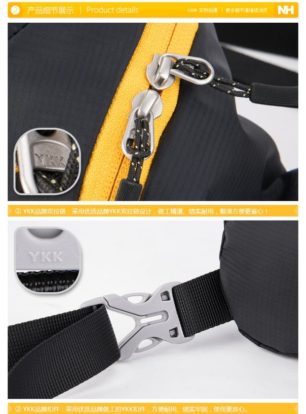 Túi ngực NH [bạt nylon] túi đeo vai chạy túi Messenger Túi xách nam và nữ túi thể thao balo the north face